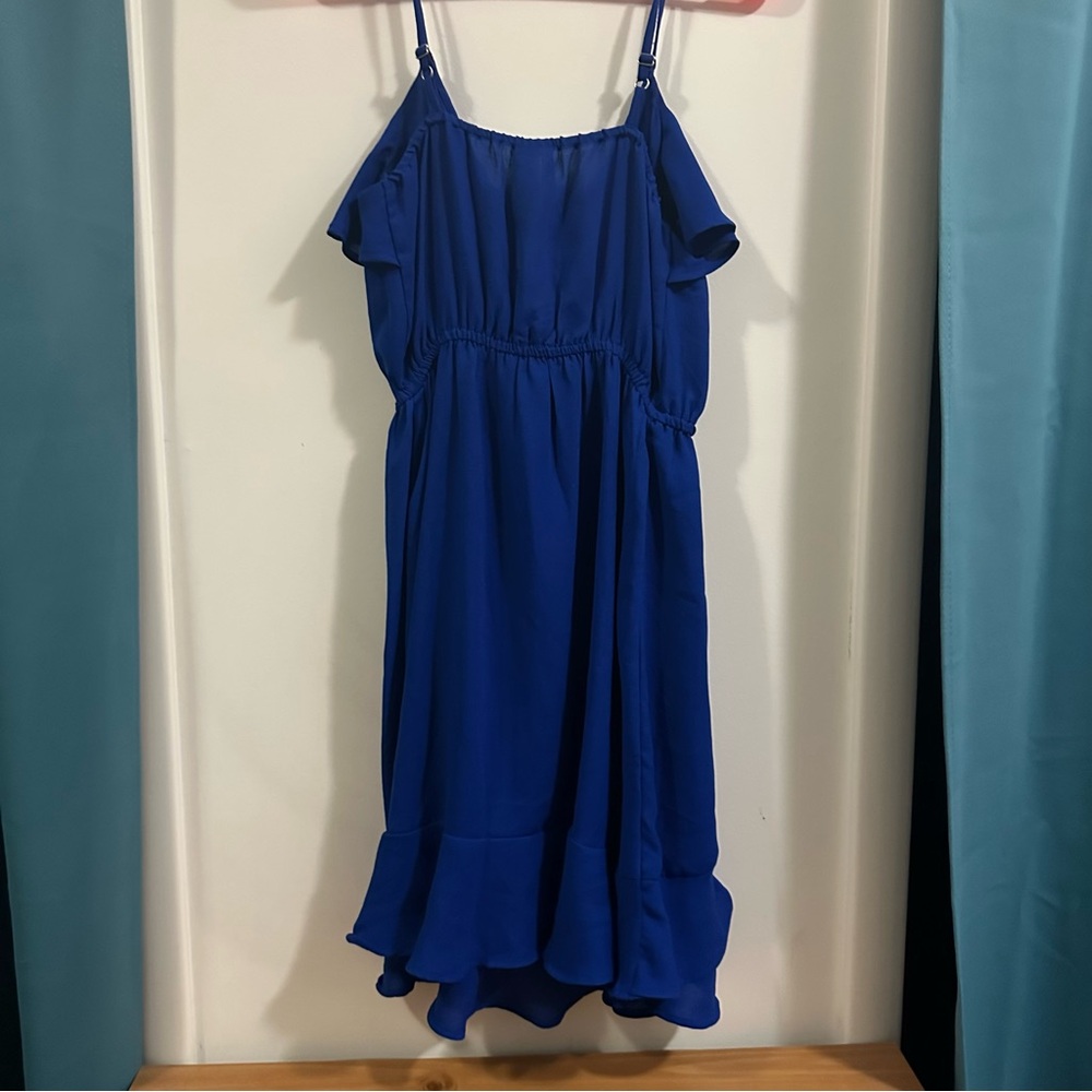 Blue Ruffled Dress - Picture 3 of 3